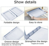 Laptop Bed Table with Foldable Legs - Multifunction Laptop Bed Desk for Home Office - Blue