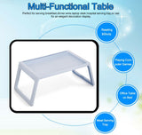 Laptop Bed Table with Foldable Legs - Multifunction Laptop Bed Desk for Home Office - Blue