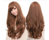 Women's Wig - Flaxen Colour - Long Wavy Curly Costume Wig for parties and cosplay