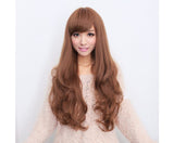 Women's Wig - Flaxen Colour - Long Wavy Curly Costume Wig for parties and cosplay